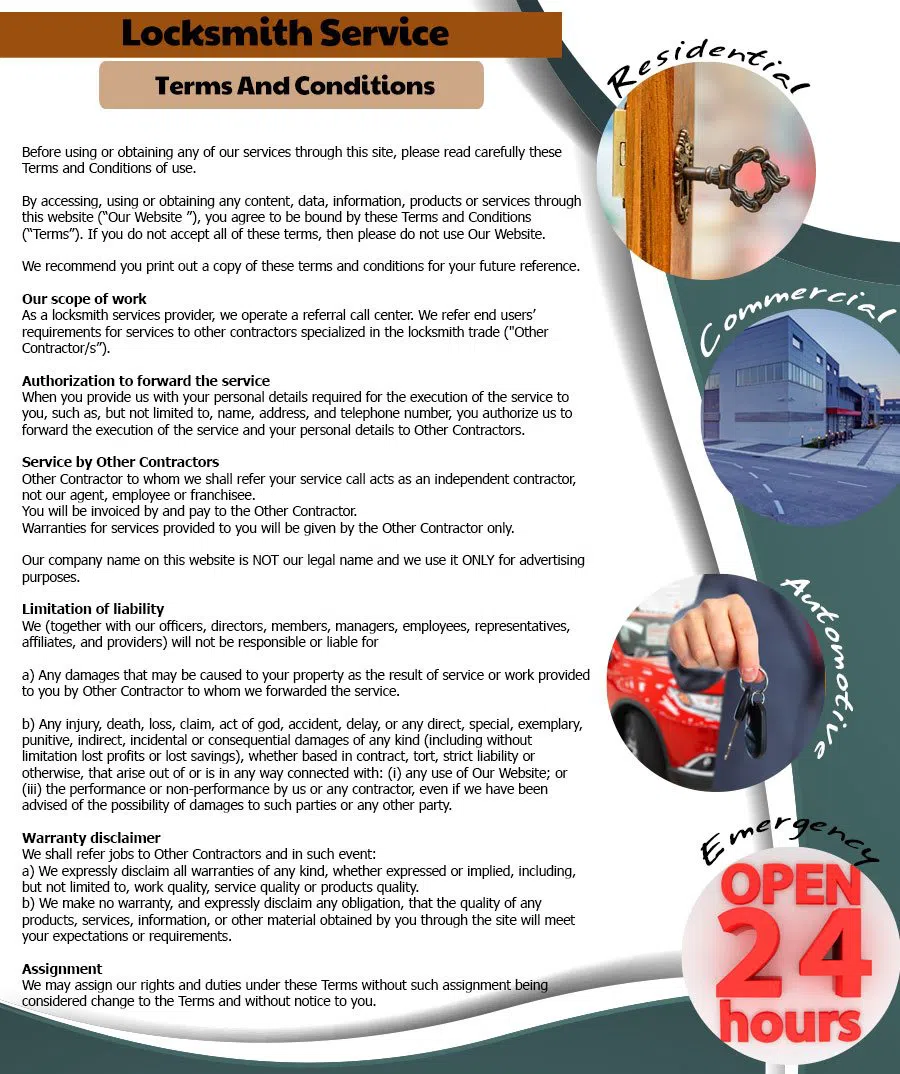 Interstate Locksmith Shop Saint Paul, MN 651-362-0009 - Terms-and-conditions